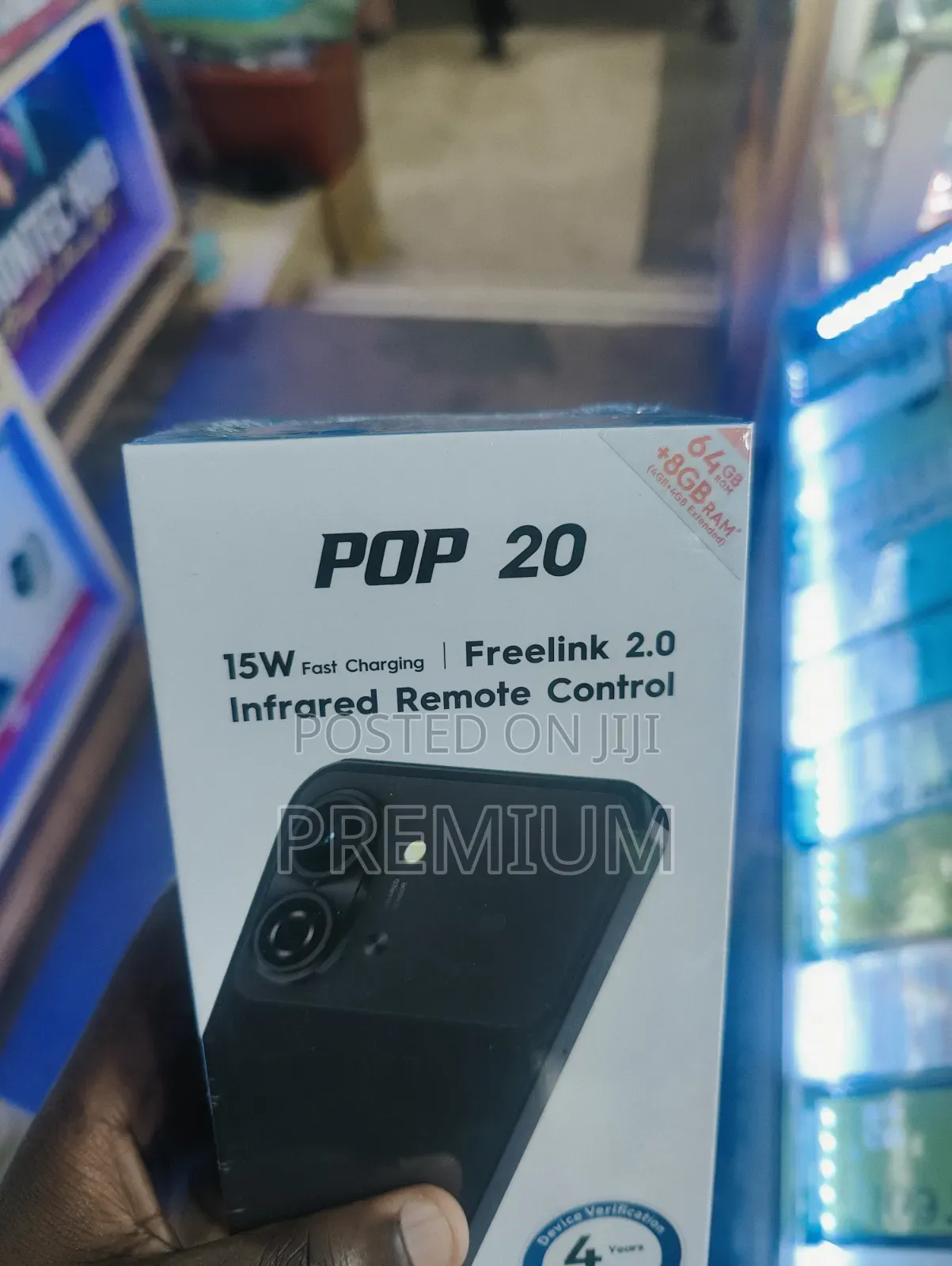 New Tecno Pop 20 128 GB Black
