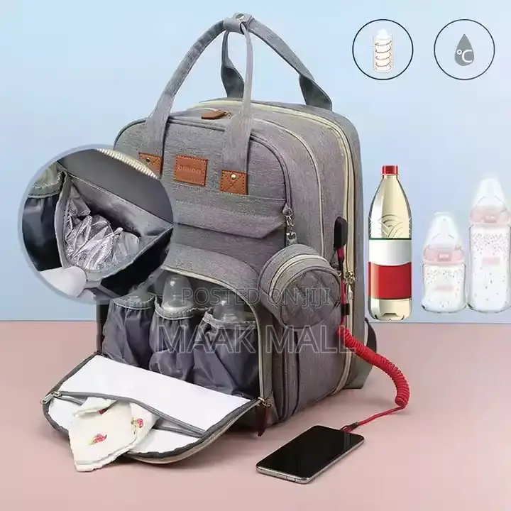 Portable Travel Baby Diaper Backpack With Mosquito Net