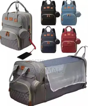 Portable Travel Baby Diaper Backpack With Mosquito Net