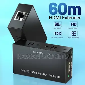 Hdmi Extender Up to 60 Meters/196ft, 1080p Transmitter and Receiver,