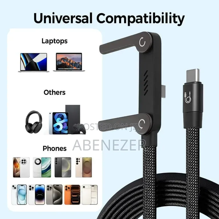 240w Super Fast Charge Type-c To C Cable + Foldable Phone Stand