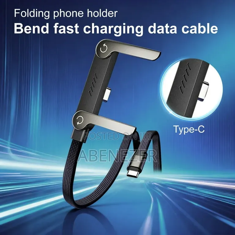 240w Super Fast Charge Type-c To C Cable + Foldable Phone Stand