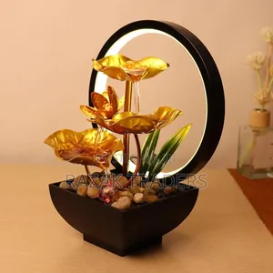 Tabletop Water Fountain Small Desk Waterfall Fountain for Home Decor