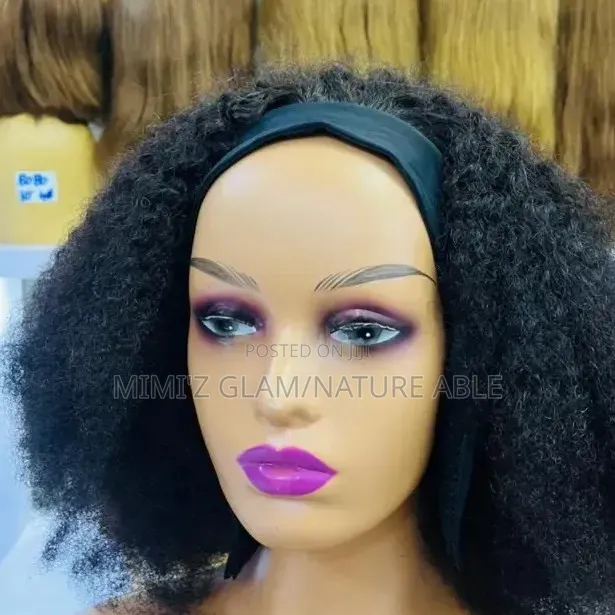 Headband Human Human Hair Wig 18inches