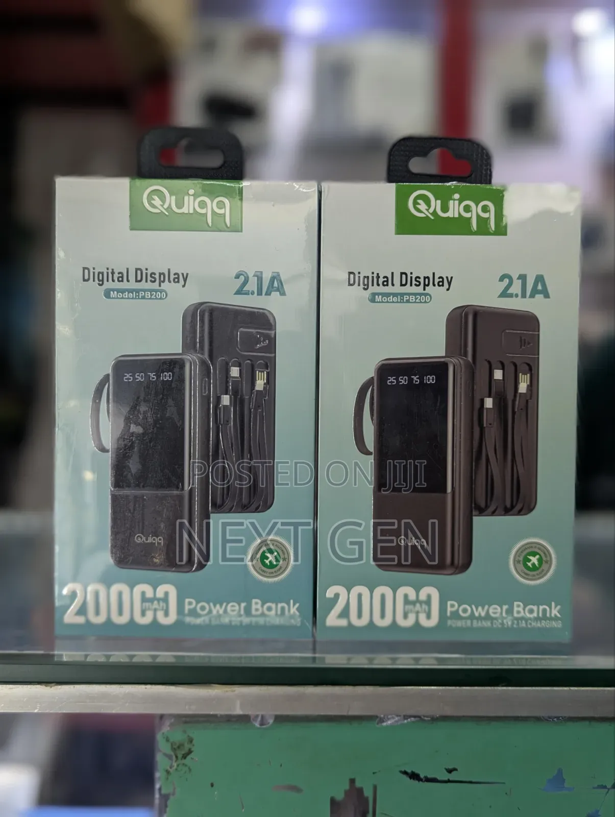 Quiqq 20,000 Mah With Built in Cables