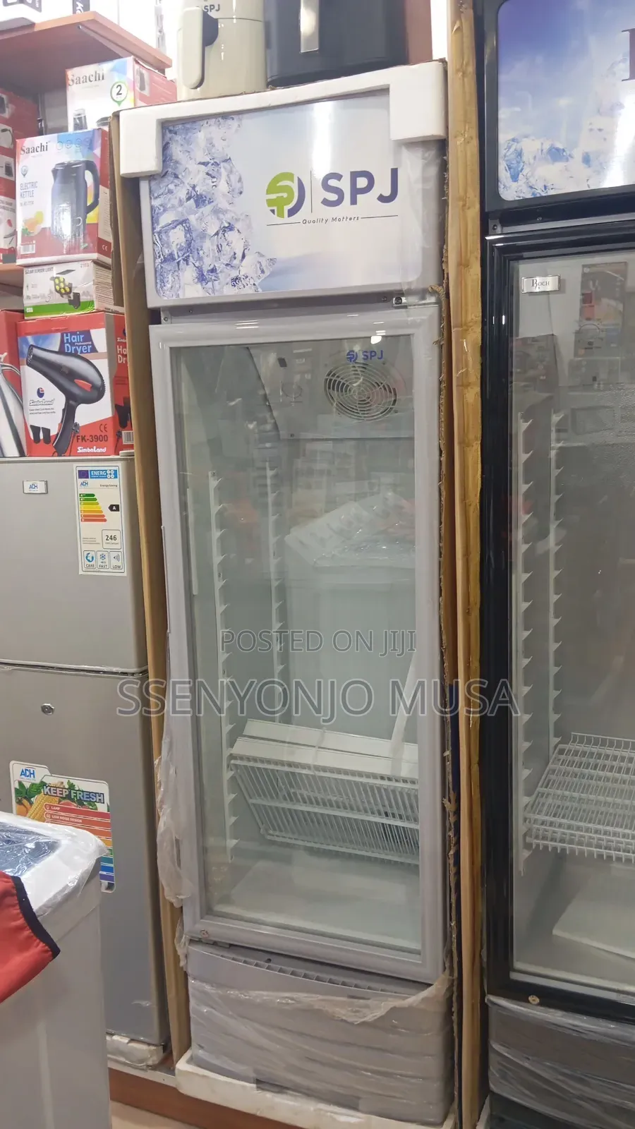 SPJ Display Chiller Fridge 300l – Single Door Glass Showcase