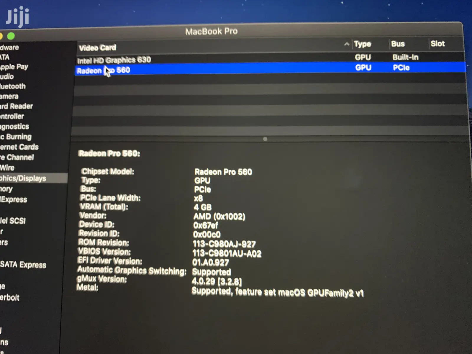 Laptop Apple MacBook Pro 16GB Intel Core i7 SSD 512GB