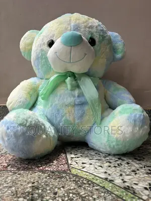 Medium Teddy Bear Punched Green