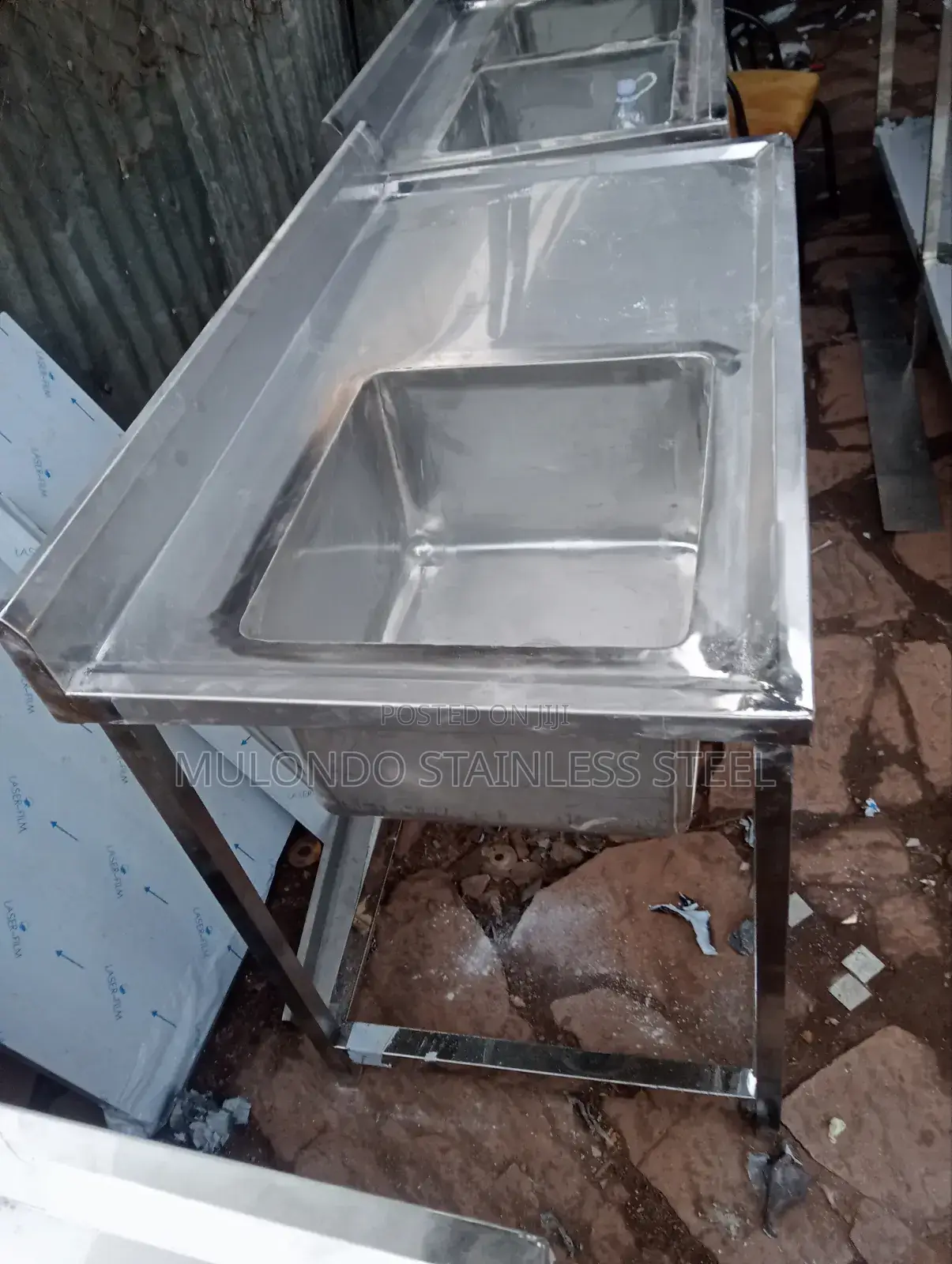 Stainless Sink Single Bowl Single Tray
