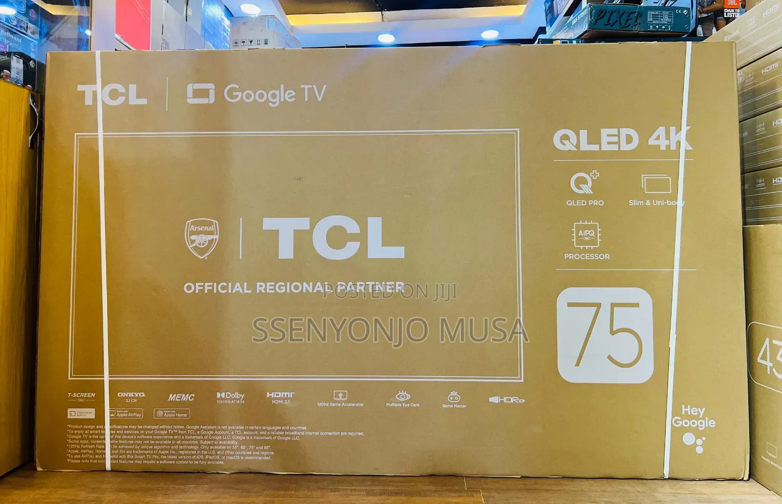 TCL Smart Tv 75” P8k Qled – 144hz, Google Tv, Dolby Vision Atmos