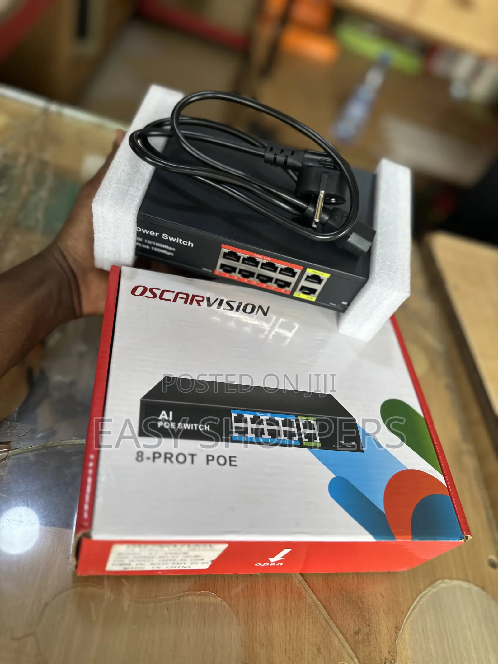 Oscarvision 8-Port Ai Poe Switch for Cameras