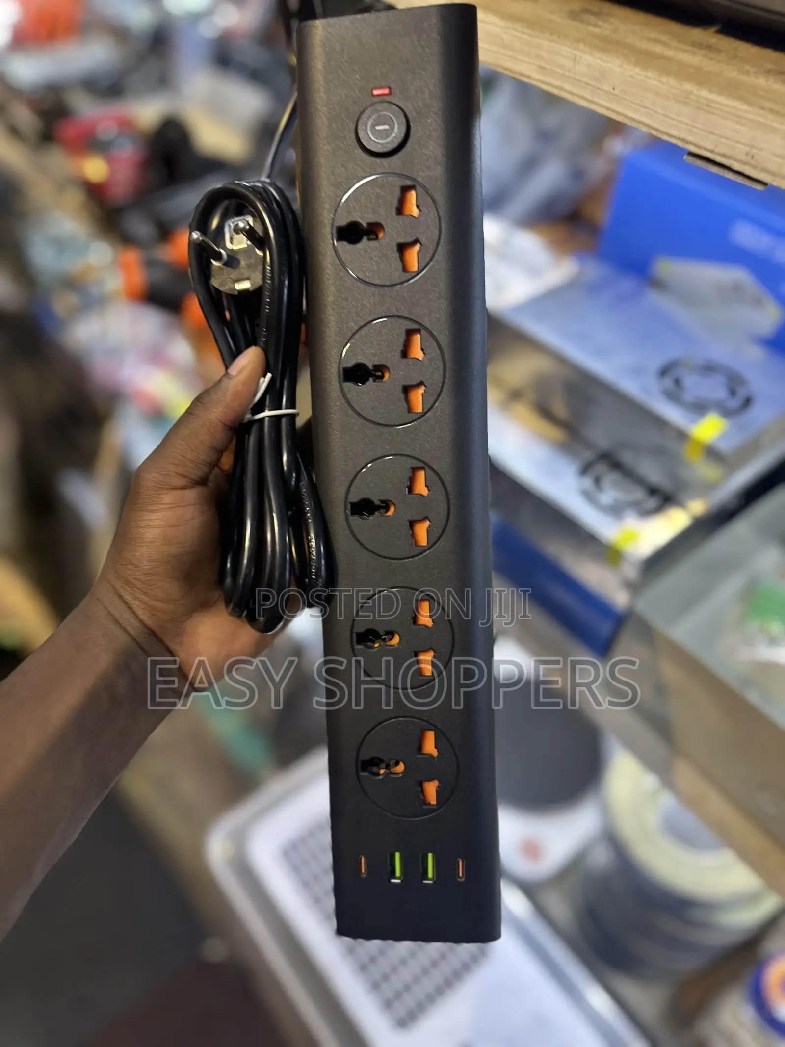 Universal Power Strip Extension Cord Multiple Sockets and Usb Ports