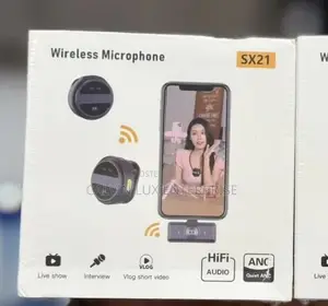 Sx21 Wireless Microphone, Anc 2 PCS Tie Collar Mic Portable