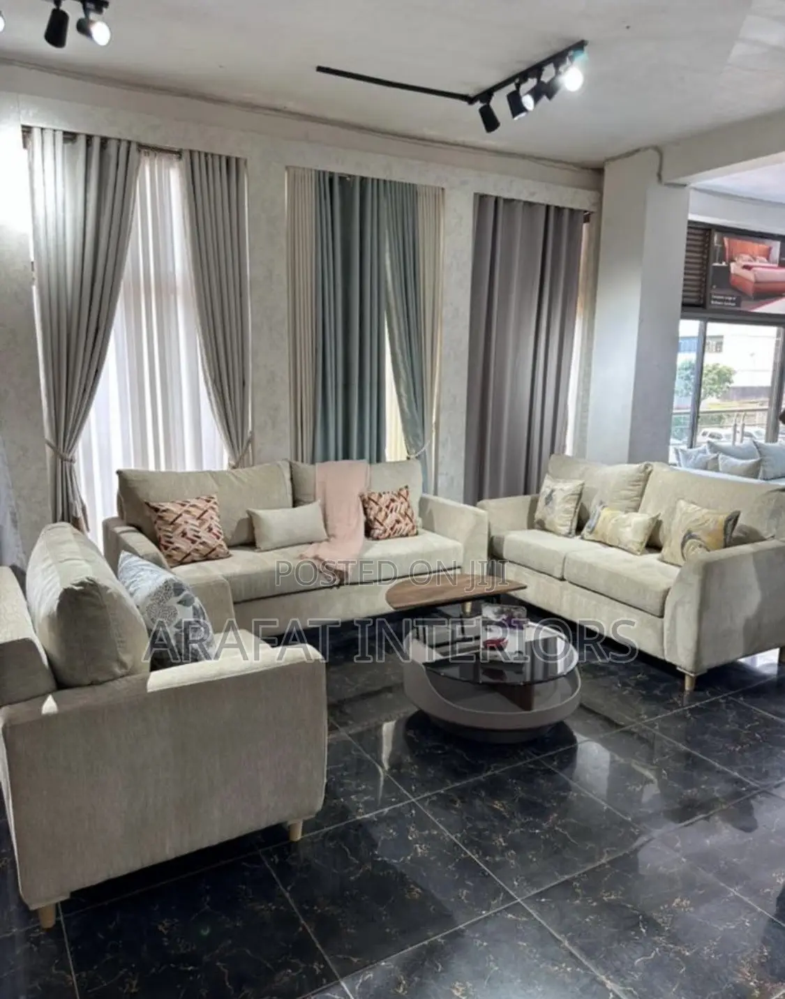 Stunning Neutral-Toned Living Room Set
