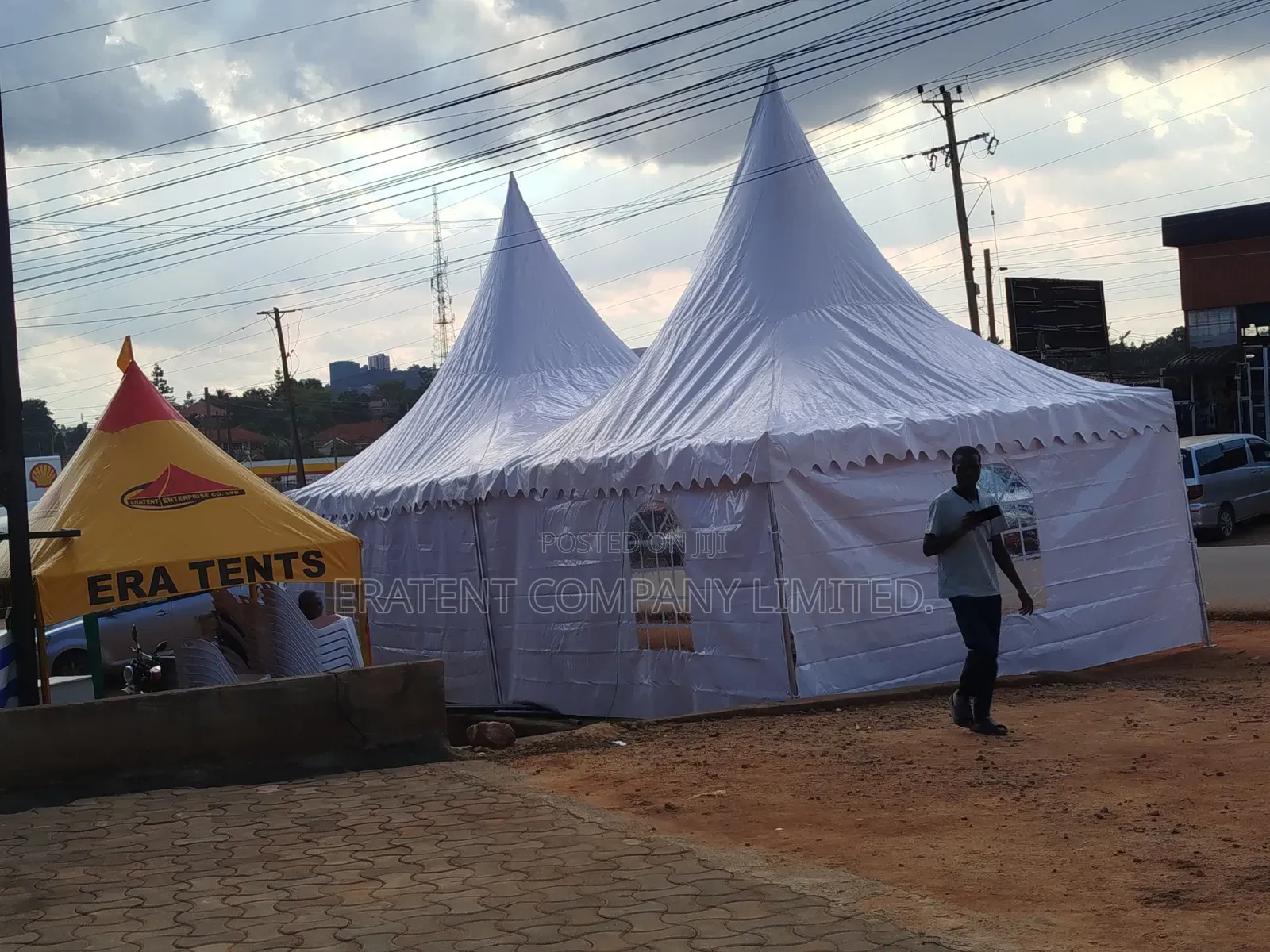 100 Seater Tent Mongolian Covering Three Side Flaps.