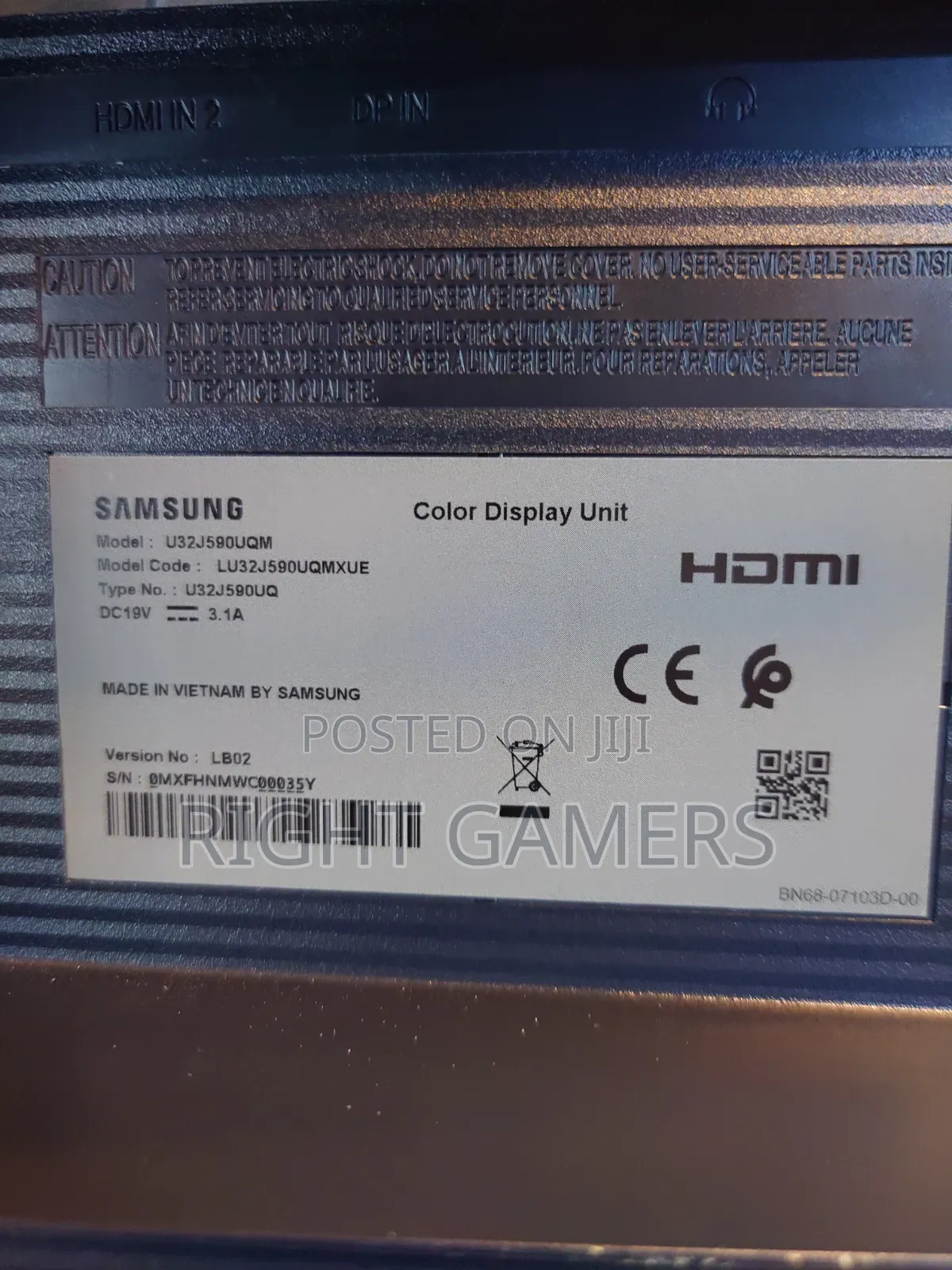 Original Samsung 32 Inch Monitor (Work Gaming)