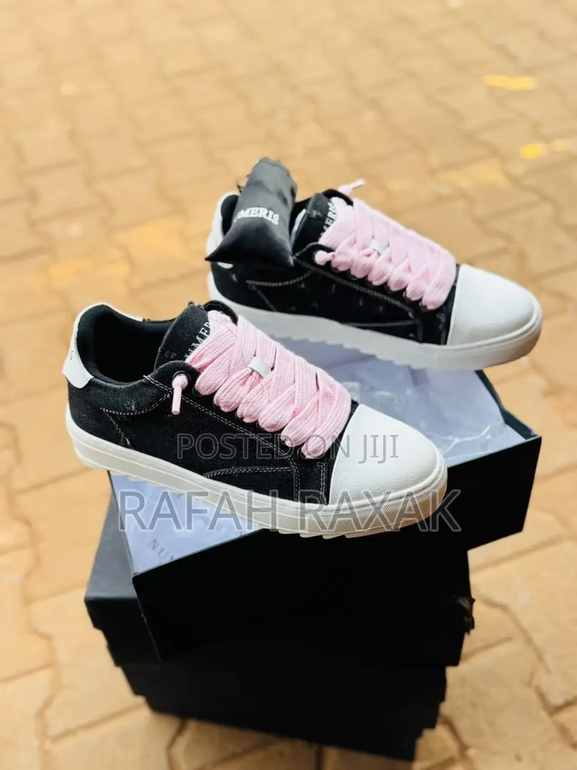Pink Demin Numeris Atelier Low Top Sneakers