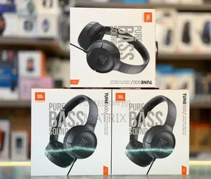 JBL Tune 500 Wired on-Ear Headphones, JBL Pure Bass Sound