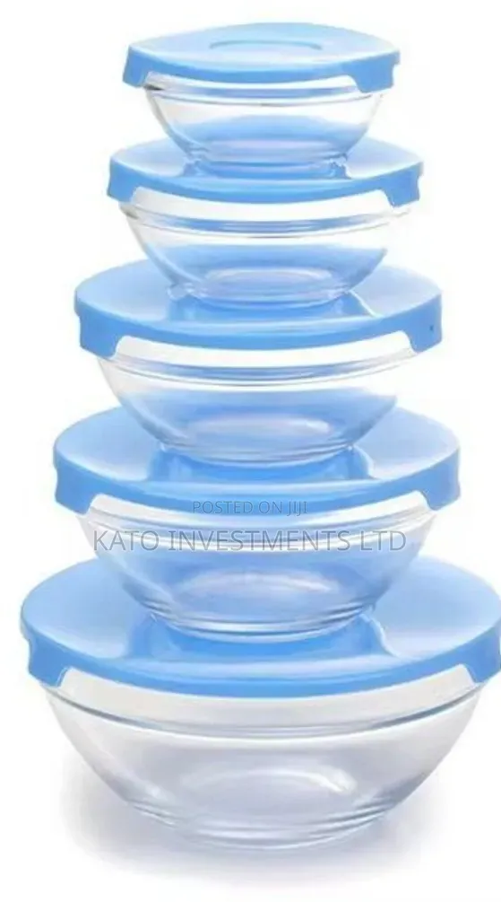 5pcs Heat Resistant Glass Cooking Bowls