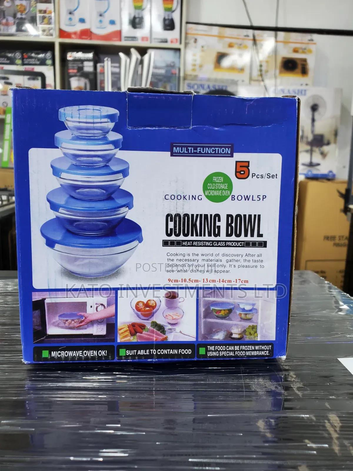 5pcs Heat Resistant Glass Cooking Bowls