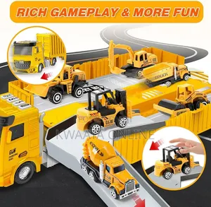 Kids Construction Truck Toy Set Toddler Car Digger,Crane Dump Etc.