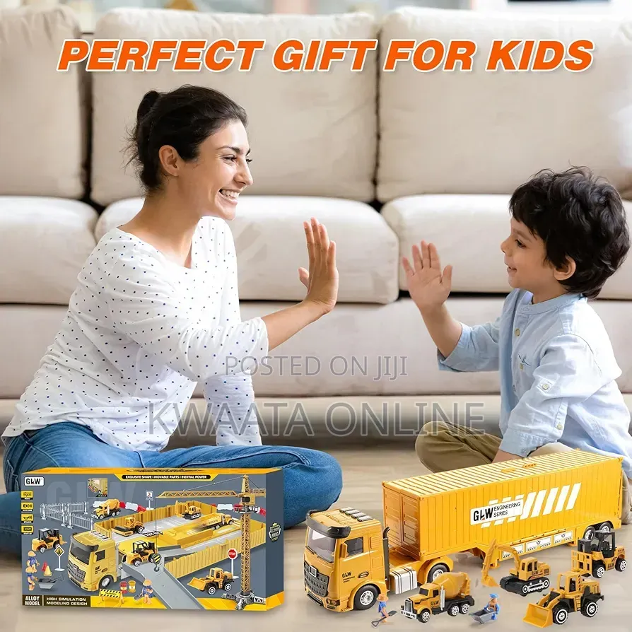 Kids Construction Truck Toy Set Toddler Car Digger,Crane Dump Etc.
