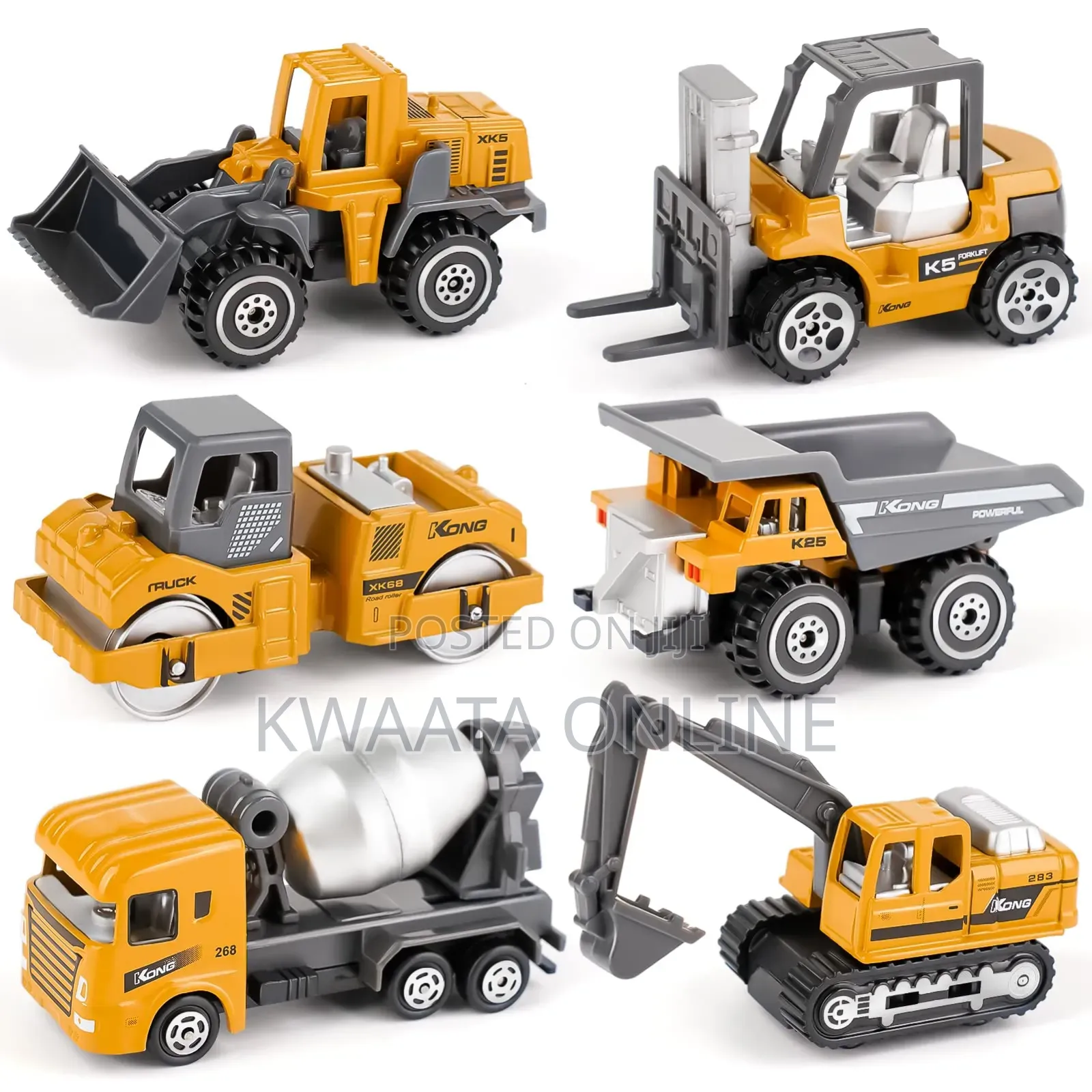 Kids Construction Truck Toy Set Toddler Car Digger,Crane Dump Etc.