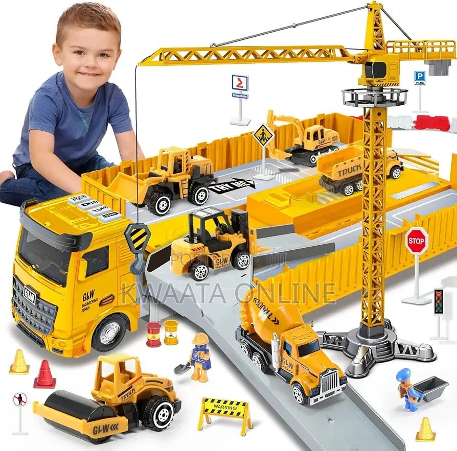 Kids Construction Truck Toy Set Toddler Car Digger,Crane Dump Etc.