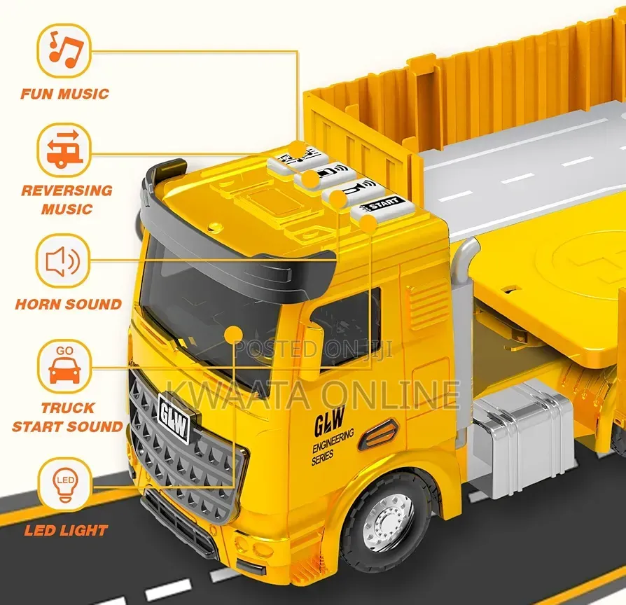 Kids Construction Truck Toy Set Toddler Car Digger,Crane Dump Etc.