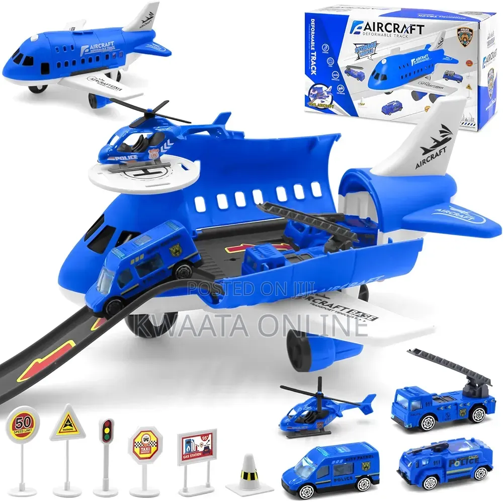 Kids Aviation Toys and Cars With 3 Mini Cars and 1 Helicopter