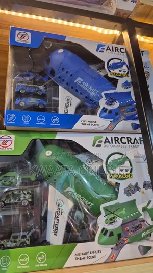 Kids Aviation Toys and Cars With 3 Mini Cars and 1 Helicopter