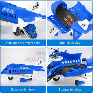 Kids Aviation Toys and Cars With 3 Mini Cars and 1 Helicopter