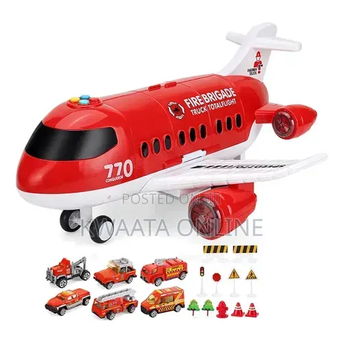 Kids Aviation Toys and Cars With 3 Mini Cars and 1 Helicopter