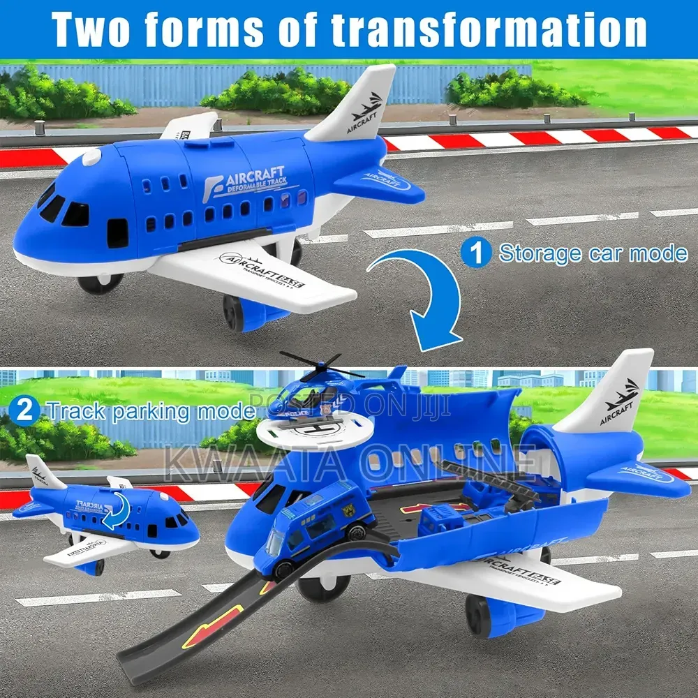 Kids Aviation Toys and Cars With 3 Mini Cars and 1 Helicopter
