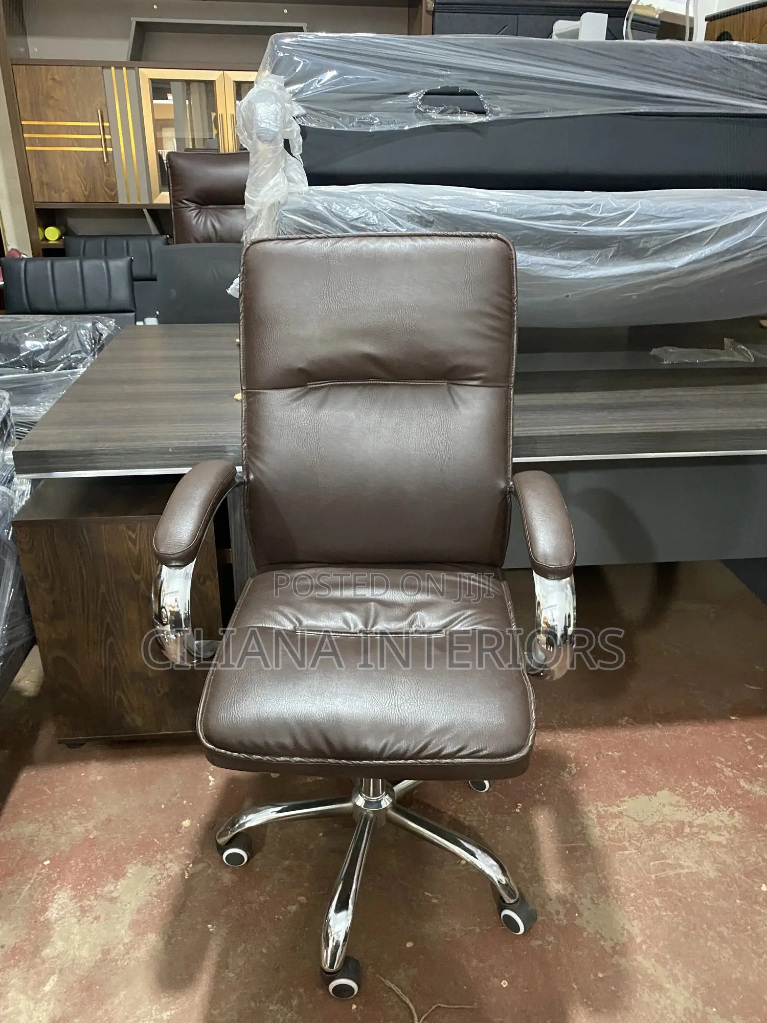 Mini Brown Secretarial Chair