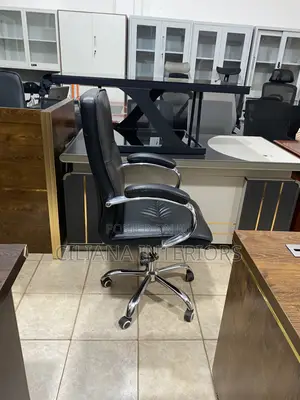Mini Secretarial Black Office Chair