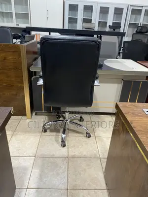 Mini Secretarial Black Office Chair