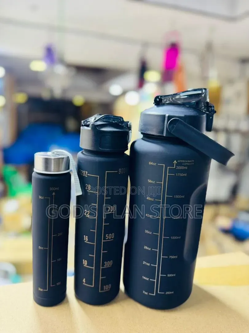 3pcs Portable Plastic Water Bottles Plastic Water Bottles