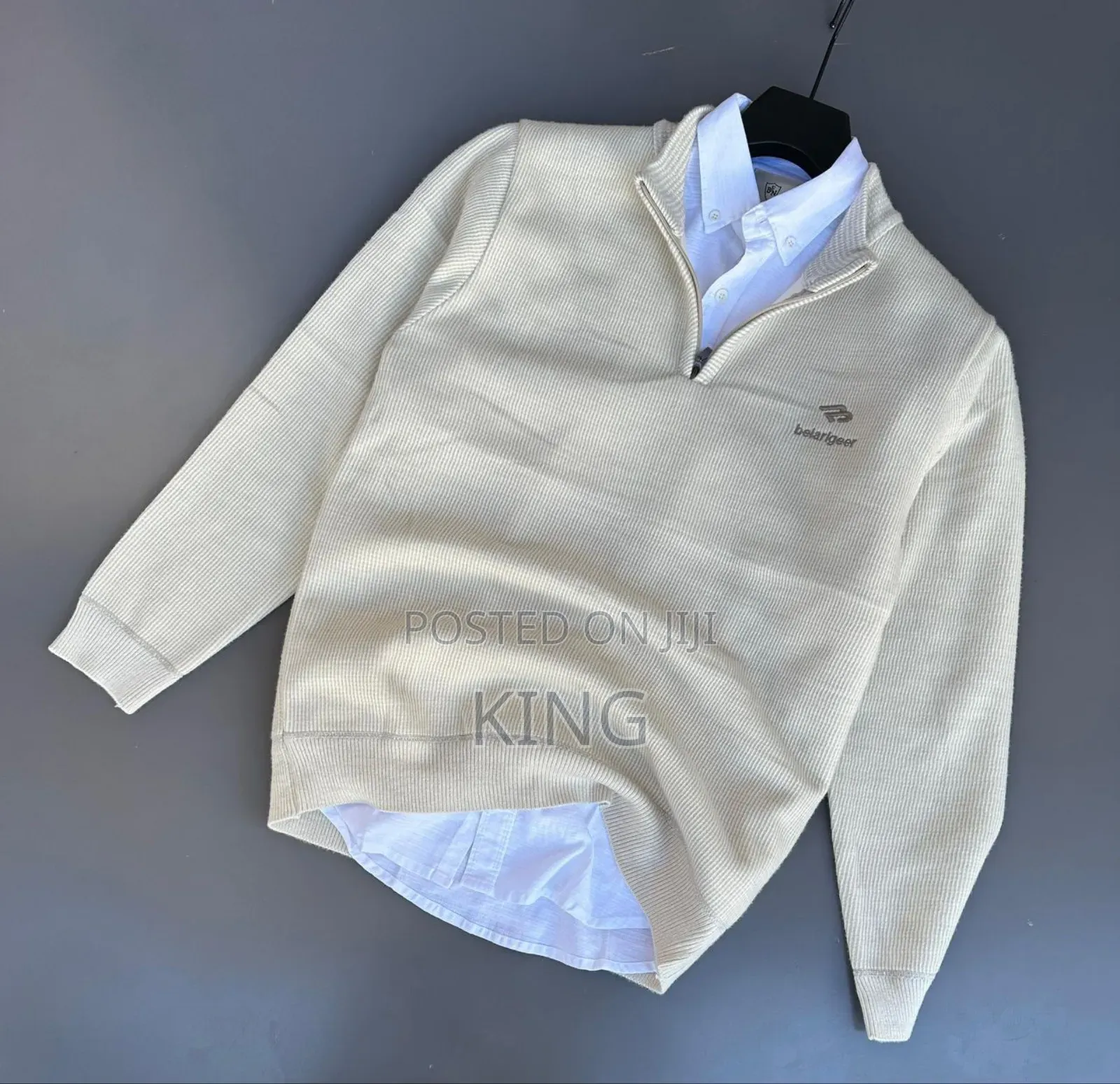 Knitted, Long-Sleeved, Quarter-Zip Sweaters for Men, Women