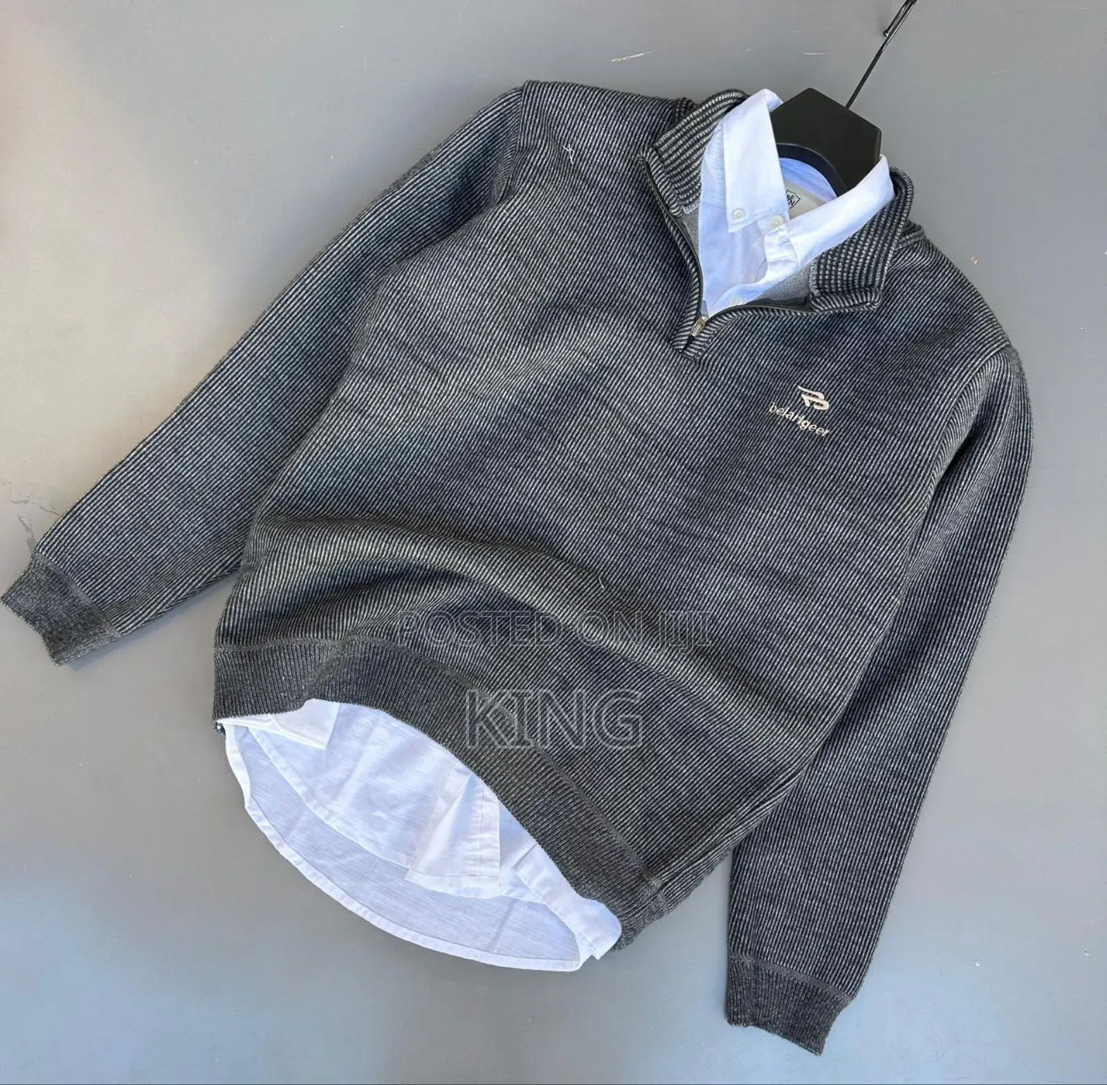 Knitted, Long-Sleeved, Quarter-Zip Sweaters for Men, Women