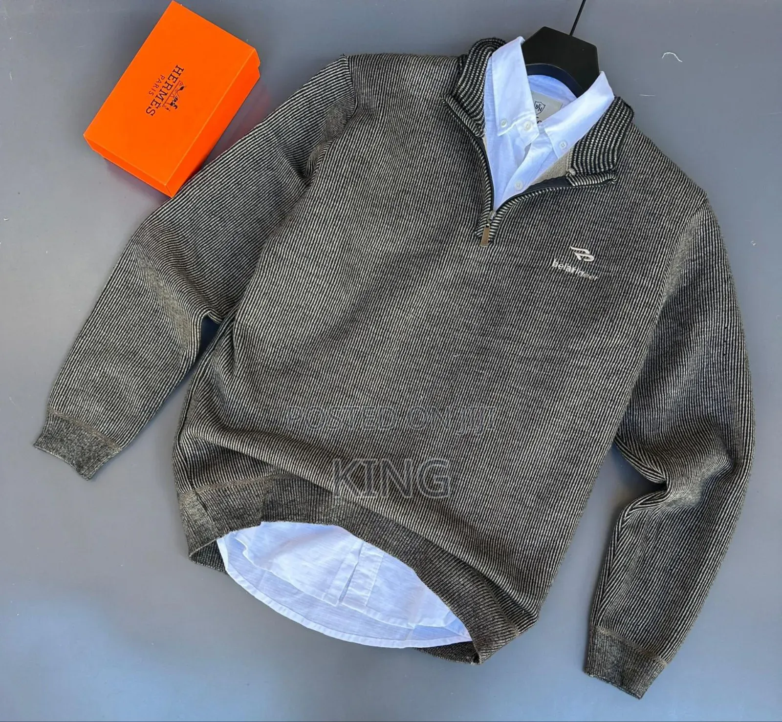 Knitted, Long-Sleeved, Quarter-Zip Sweaters for Men, Women