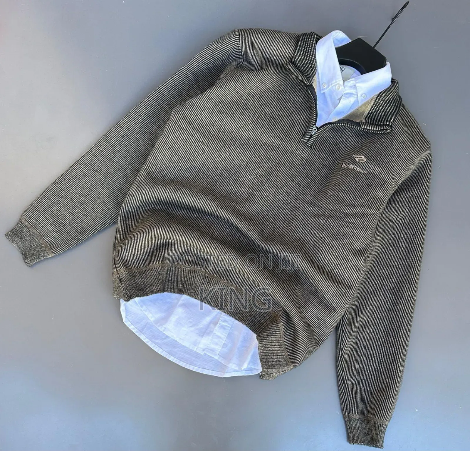 Knitted, Long-Sleeved, Quarter-Zip Sweaters for Men, Women