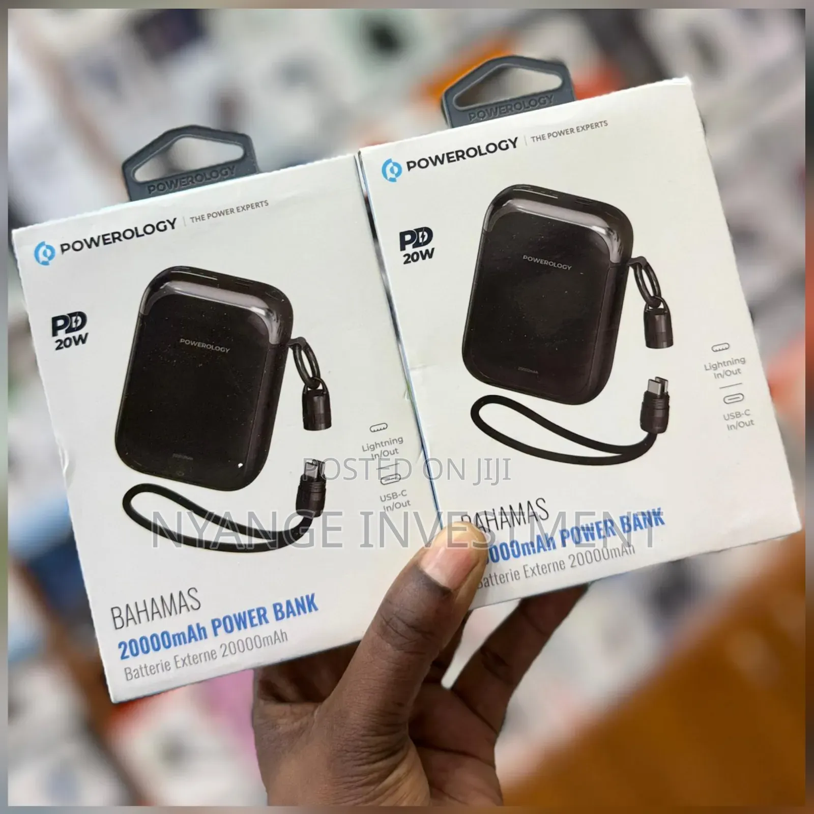Powerology 20000mah With Pd22.5w Type C Power Bank. Power Bank