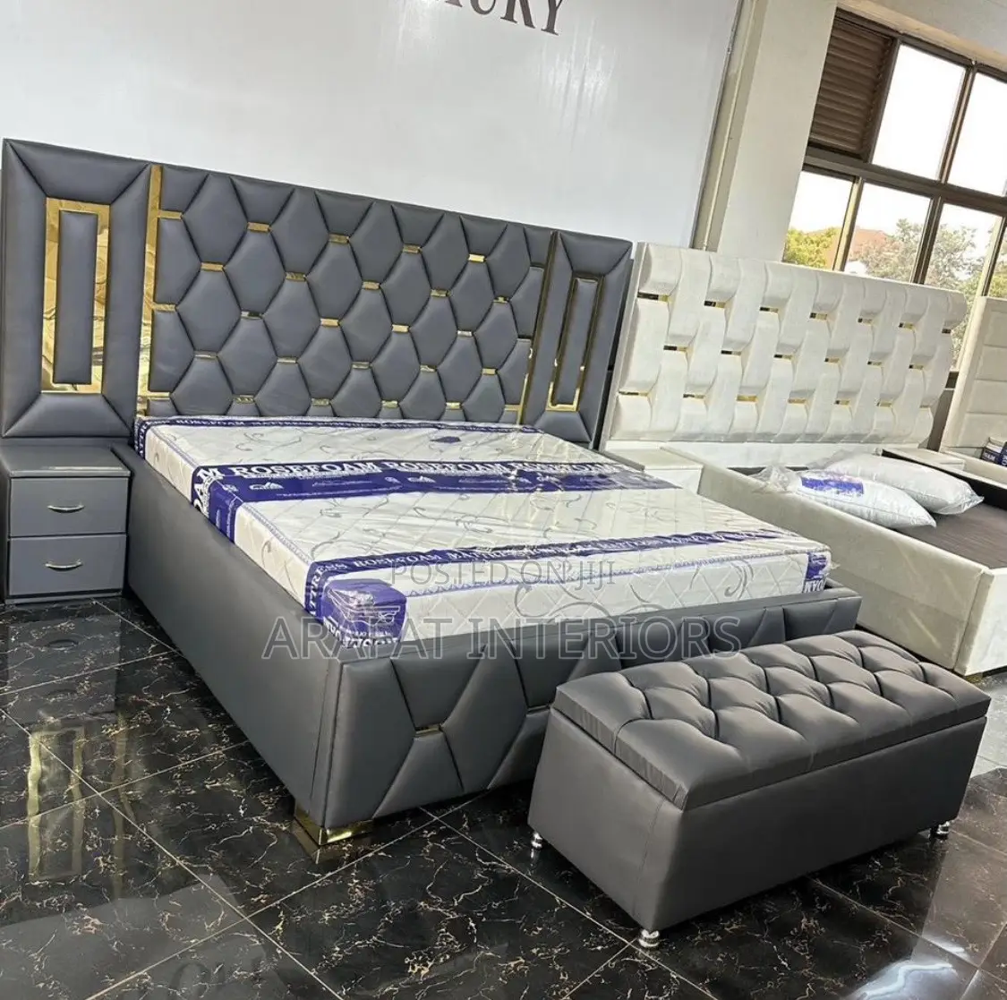 Meet the Imperial Tuft Bed  Luxury Diamond Tufting With Elegant Gold