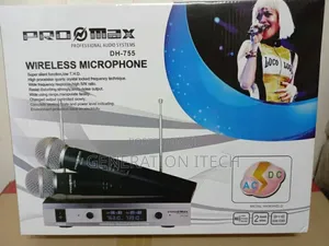 Wireless Microphone Pro Max Dh-755 With Two Mics