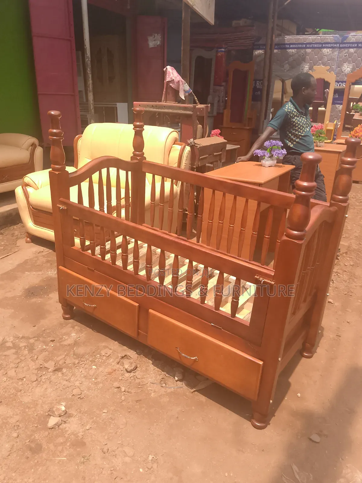 Baby Cot With Stand and Storage