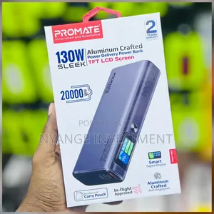 Promate Titan-130 20000mah Power Bank With a 130w -
