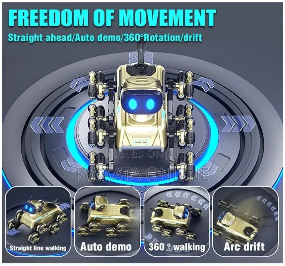 Robot Stunt Dog 8-wheel Rc Stunt Car | Gesture Control Intelligent Car