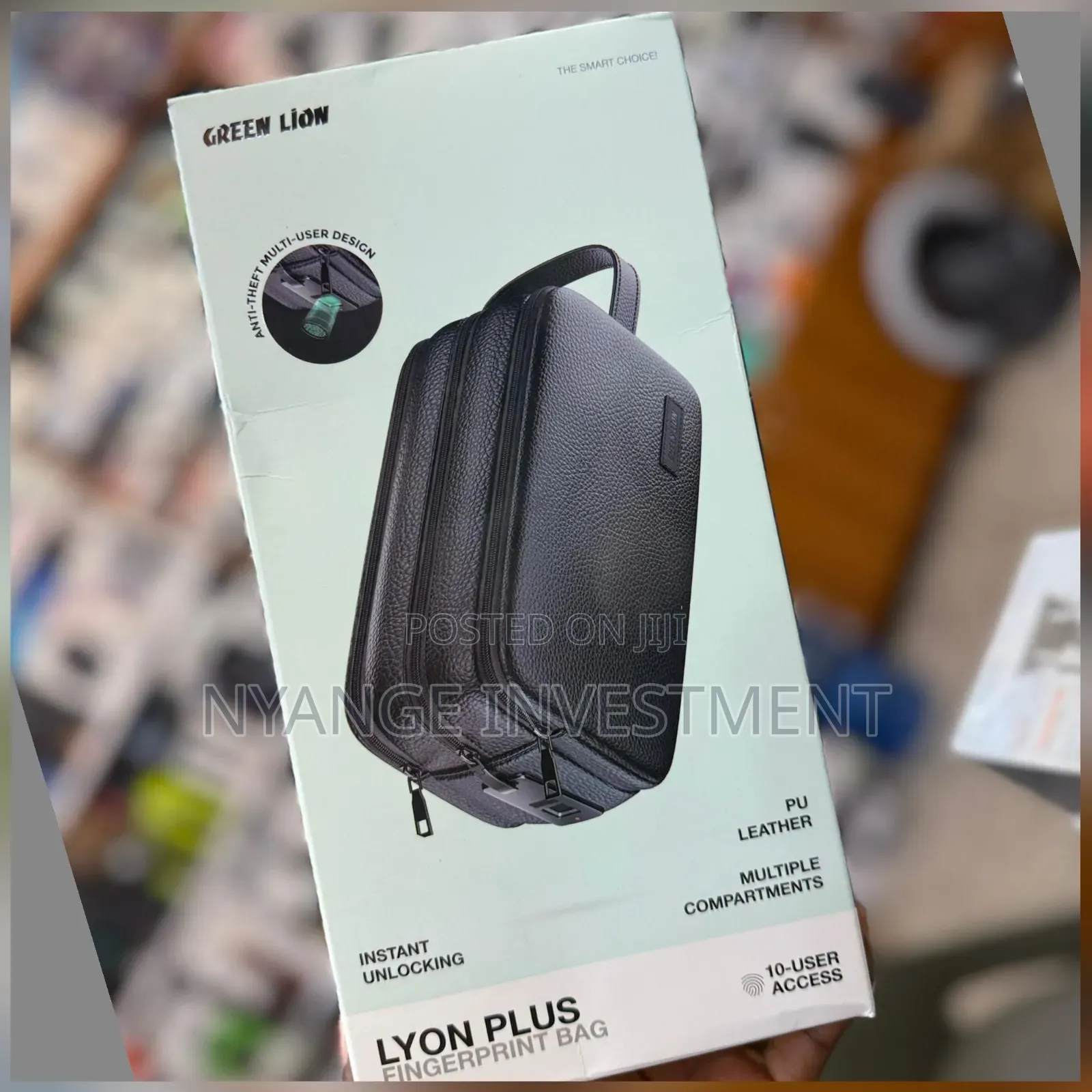 Green Lion Lyon Plus Fingerprint Bag .