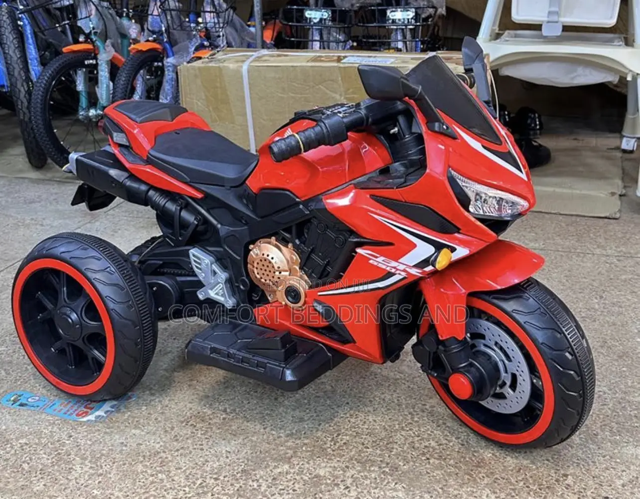 Rechargeable Honda Motorcycle Red 1 to 6 Years